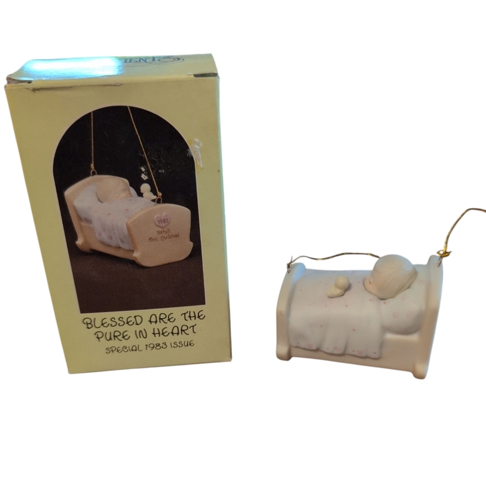 PRECIOUS MOMENTS NIB Blessed Are The Pure In Heart Ornament